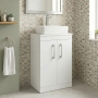 Delphi Horizon 500mm 2-Door Floor Standing Countertop Vanity Unit