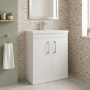 Delphi Horizon 600mm 2-Door Floor Standing Vanity Unit (inc Basin)
