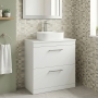 Delphi Horizon 800mm 2-Drawer Floor Standing Countertop Vanity Unit