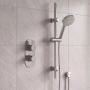 Delphi Loop Chrome Dual Concealed Shower Set with Slide Rail Kit