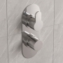 Delphi Loop Chrome 1-Outlet Dual Concealed Shower Valve