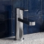 Delphi Loop Chrome Mini Mono Basin Mixer Tap (inc Press Top Waste)