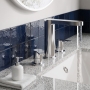 Delphi Loop Chrome 3-Hole Basin Mixer Tap (inc Pop-Up Waste)