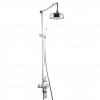 Delphi Loxton Thermostatic Exposed Mixer Shower with Shower Kit + Fixed Shower Head - Chrome