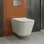 Delphi Magnum Rimless Wall Hung Toilet (inc Soft Close Slim Seat)
