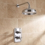 Delphi Marston Thermostatic Dual Concealed Mixer Shower with Fixed Shower Head - Chrome