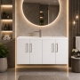 Delphi Modulo Slimline 1000mm 4-Door Wall Hung Vanity Unit (inc Basin)