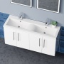 Delphi Nordic 1200mm 4-Door Wall Hung Vanity Unit (inc Basin)