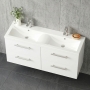Delphi Nordic 1200mm 4-Drawer Wall Hung Vanity Unit (inc Basin)