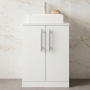 Delphi Nordic 600mm 2-Door Floor Standing Countertop Vanity Unit