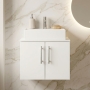 Delphi Nordic 600mm 2-Door Wall Hung Countertop Vanity Unit