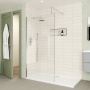Delphi Optics Chrome Wet Room Shower Screen