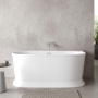 Delphi Paradise Skirted D-Shaped Back-to-Wall Freestanding Bath