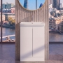 Delphi Penthouse 500mm 2-Door Floor Standing Vanity Unit (inc Basin)
