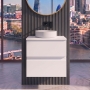 Delphi Penthouse 500mm 2-Drawer Wall Hung Countertop Vanity Unit