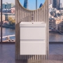 Delphi Penthouse 500mm 2-Drawer Wall Hung Vanity Unit (inc Basin)