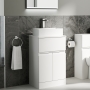 Delphi Penthouse 500mm 2-Door 1-Drawer Floor Standing Countertop Vanity Unit