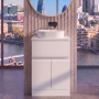 Delphi Penthouse 500mm 2-Door 1-Drawer Floor Standing Countertop Vanity Unit