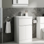 Delphi Penthouse 500mm 2-Door 1-Drawer Floor Standing Vanity Unit (inc Basin)
