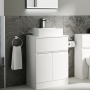 Delphi Penthouse 600mm 2-Door 1-Drawer Floor Standing Countertop Vanity Unit