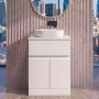 Delphi Penthouse 600mm 2-Door 1-Drawer Floor Standing Countertop Vanity Unit