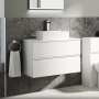 Delphi Penthouse 800mm 2-Drawer Wall Hung Countertop Vanity Unit