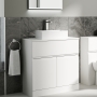 Delphi Penthouse 800mm 2-Door 1-Drawer Floor Standing Countertop Vanity Unit