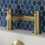 Delphi Quay Brushed Brass Bath Filler Tap