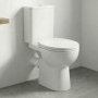 Delphi Sierra Rimless Extended Height Close Coupled Toilet (inc Soft Close Seat)
