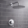Delphi Solo Chrome Manual Concealed Shower Set with Fixed Head