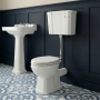 Delphi Stratford Traditional Low Level Toilet (inc White MDF Seat)