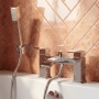 Delphi Swallow Chrome Bath Shower Mixer Tap with Kit