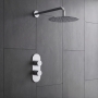 Delphi Theory Chrome Dual Concealed Shower Set with Large Drencher Head