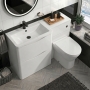 Delphi Vega Satin White 1300mm 2-Drawer Waterproof Bathroom Furniture Combination Unit