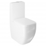 Delphi Venice Close Coupled Toilet with Push Button Cistern - Soft Close Seat