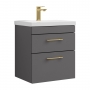 Delphi Versa 500mm 2-Drawer Wall Hung Vanity Unit
