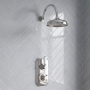 Delphi Windsor Chrome Dual Concealed Shower Set with Large Drencher Head