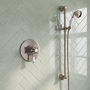 Delphi Windsor Brushed Pewter Dual Concentric Concealed Shower Set with Slide Rail Kit