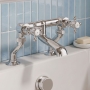 Delphi Windsor Crosshead Chrome Bath Filler Tap Pillar Mounted
