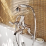 Delphi Windsor Lever Chrome Pillar Mounted Bath Shower Mixer Tap