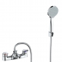 Deva Clifden Deck Mounted Bath Shower Mixer Tap - Chrome