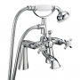 Deva Coronation Pillar Mounted Bath Shower Mixer Tap - Chrome