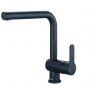 Deva Ethos Side Lever Kitchen Sink Mixer Tap with Swivel Spout - Matt Black