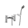 Deva Ethos Pillar Mounted Bath Shower Mixer Tap - Chrome