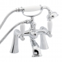 Deva Georgian Pillar Mounted Bath Shower Mixer Tap - Chrome