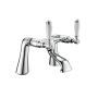 Deva Georgian Pillar Mounted Bath Filler Tap - Chrome