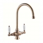 Deva Georgian Mono Kitchen Sink Mixer Tap Bronze