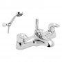 Deva Lace Deck Mounted Bath Shower Mixer Tap - Chrome