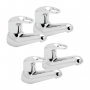 Deva Lace Basin Taps and Bath Taps - Chrome