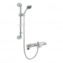 Deva Lever Pillar Mounted Bath Shower Mixer Tap - Chrome Hose & Slide Rail Kit